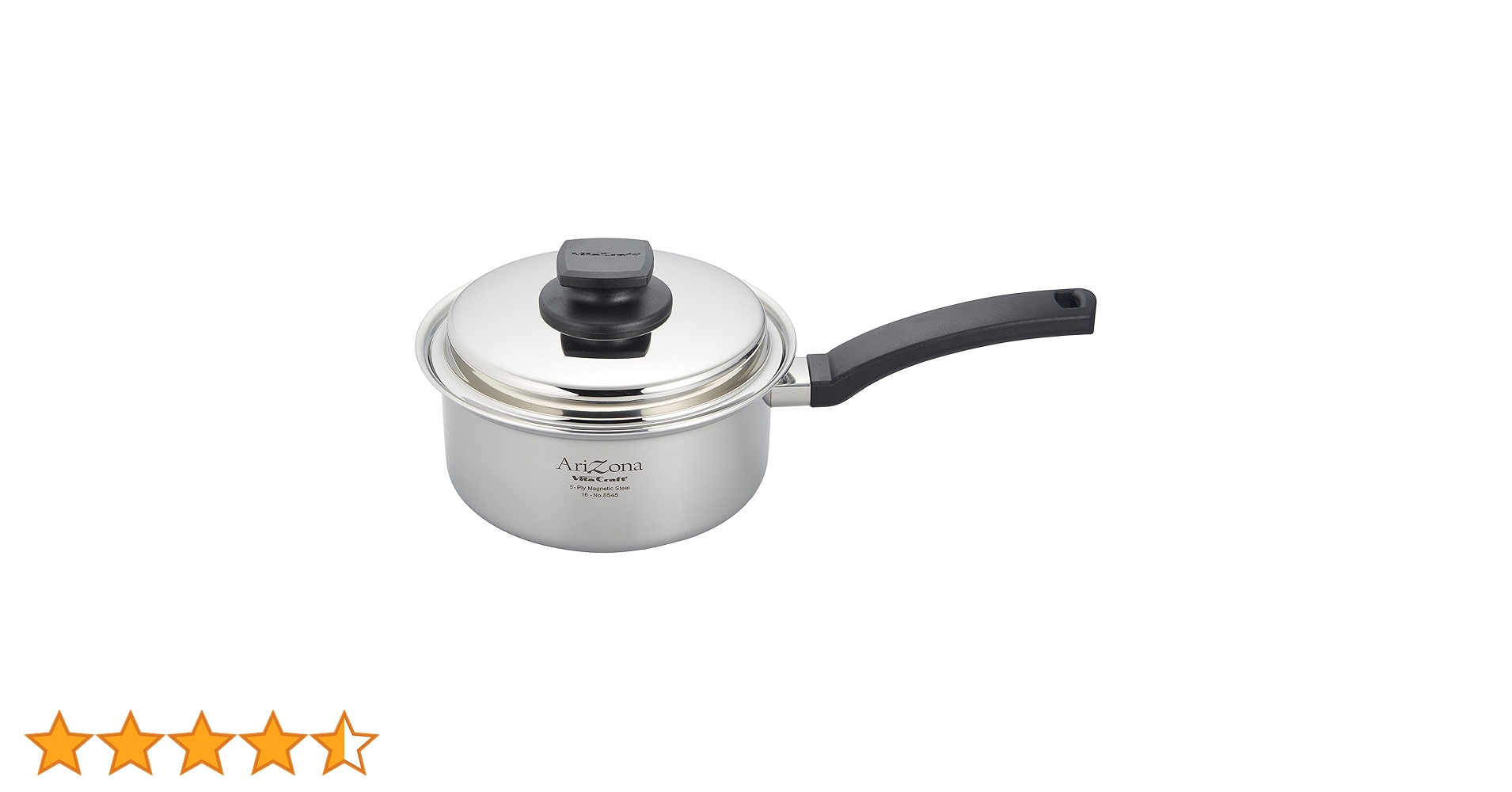 【未使用】ビタクラフト アリゾナ 鍋 片手鍋 17cm レシピ付き 無水調理 ユアサプライムス.com｜ビタクラフト アリゾナ 片手鍋 17cm No